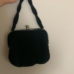 Black evening bag